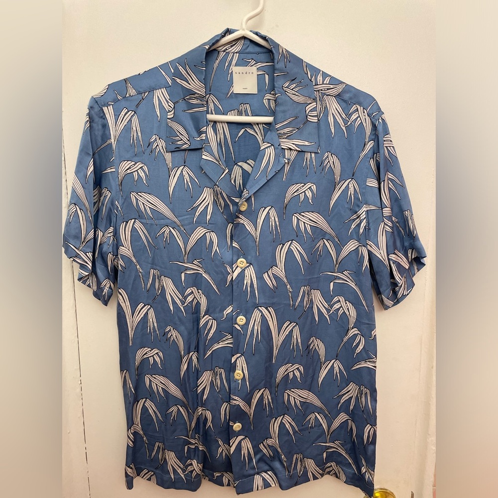 SANDRO PATTERN SHIRT LIKE NEW